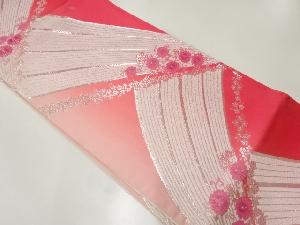 アンティーク　草花模様リバーシブル全通袋帯（材料）